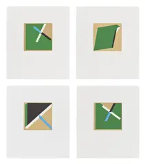 Tony DeLap, Too Much Green (T. 12-304-12-307), 2012, The complete set of four lithographs in colors, on Somerset Velvet paper, with full margins