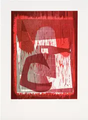Charline Von Heyl, Untitled, 2012, Woodcut in colors, on Coventry Rag paper, with full margins