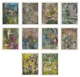 Roberto Matta, Centre noeuds (Center Knots) (F. 88-97, S. 393-402), 1974, The complete set of 10 etching and aquatints in colors, on Arches paper, with full margins, the sheets loose (as issued), contained in the original paper folio, lacking the original title page, colophon, text and portfolio