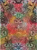 Philip Taaffe, Acerodont, 2007, Unique mixed media drawing, on wove paper
