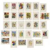 Fernand Léger, La Ville (The City) (S. pp. 238-239, 286-287), 1959, The complete set of 29 lithographs in colors, on Arches paper, with full margins, with title page, table of contents and justification, all loose (as issued), all contained in the original beige linen-covered portfolio with stenciled title