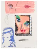 David Hockney, An Image of Celia Study, from Moving Focus (M.C.A.T. 280), 1986, Lithograph, etching and aquatint in colors, on HMP handmade paper, the full sheet