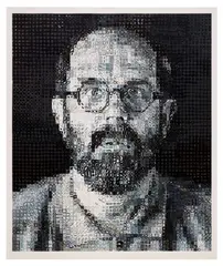 Chuck Close, Self-Portrait, 1995, Screenprint in colors, on wove paper, with full margins