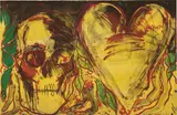 Jim Dine, Yellowheart and a Devil (C. 17), 1986, Etching in colors, on Arches Cover paper, the full sheet