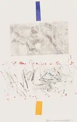 Watermelon, from Crops by Robert Rauschenberg, 1973, Unique screenprint in colors with solvent transfer, on wove paper, the full sheet, sold Jun 2025