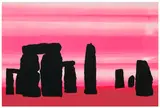 Jeremy Deller, Stonehenge at Sunset, 2013, Screenprint in colors, on Somerset paper, the full sheet