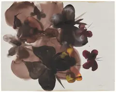 Mary Weatherford, Earth, 1993, Unique watercolor drawing, on Strathmore paper