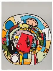 Eddie Martinez, No Title 5, 2016, Lithograph in colors, on Arches paper, the full sheet