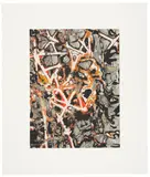 Mark Bradford, Untitled, 2012, Archival inkjet and screenprint in colors with carborundum flocking, on Hahnemühle German Etching paper, with full margins