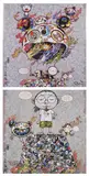 Chaos; and A Space for Philosophy by Takashi Murakami, 2013, Two offset lithographs in colors, on smooth wove paper, the full sheets, sold Jun 2025