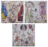 4 Arhats, One With Four Eyes; Behold! Tis the Netherworld; and Phantasma by Takashi Murakami, 2014-15, Three offset lithographs in colors, on smooth wove paper, the full sheets, sold Jun 2025