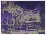 Enoc Perez, Fontainebleau, Miami, 2014, Screenprint in colors, on Mirri Foil Silver Cover paper, the full sheet