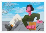 Nicasio Fernandez, D.I.Y, 2022, Screenprint in colors with unique hand-additions in acrylic, on Coventry Rag paper, with full margins