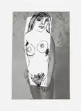 Richard Prince, Untitled, from New Figures, 2015, Screenprint in colors with collage, on Coventry Rag and Lanaquarelle papers, with full margins