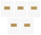 Alex Israel, Willy Wonka and the Chocolate Factory, 2019, The complete set of five screenprints, on gold foil, mounted to debossed paper, with full margins, accompanied by the original brown cloth-covered portfolio