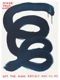 David Shrigley, Make Your Mark, 2020, Screenprint in colors with varnish overlay, on Somerset Satin paper, the full sheet