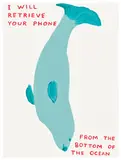 David Shrigley, I Will Retrieve Your Phone, 2021, Screenprint in colors with varnish overlay, on Somerset Satin paper, the full sheet
