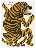 David Shrigley, Tiger Shit, 2021, Screenprint in colors with varnish overlay, on Somerset Satin paper, the full sheet