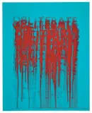 Mel Bochner, Obliterate (K. 2018.03), 2018, Screenprint in colors, on Lanaquarelle paper, the full sheet