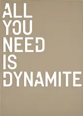 Rirkrit Tiravanija, untitled (all you need is dynamite) (stencil), 2021, Lasercut board