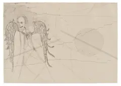 Untitled by Gert & Uwe Tobias, 2006, Unique graphite drawing with typewriter ink, on smooth wove paper, sold Jun 2025
