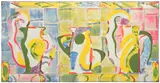 Betty Woodman, On the Way to India, 1988, Lithograph in colors, on Arches paper, the full sheet