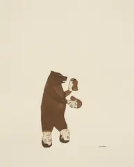 Untitled by Marcel Dzama, circa 2000, Unique ink drawing in colors, on Rives BFK paper, sold Jun 2025