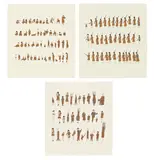 Marcel Dzama, Casualties and Hypocrites; The Avant-Guard Army; and Citizens of Regimentation, 2004, The set of three screenprints in colors with hand-coloring, on Stonehenge paper, with full margins