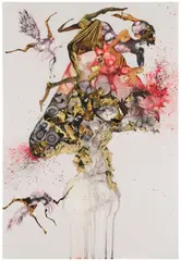 Wangechi Mutu, Howl, 2006, Archival pigment print with screenprint in colours, on wove paper, with full margins