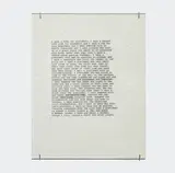 Zoe Leonard, I want a president, 1992/2018, Ink on onion skin paper
