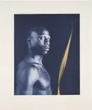 Robert Mapplethorpe, Untitled #4, from Ken Moody Portfolio, 1985, Photogravure with hand-coloring in watercolor, on Arches Cover paper, with full margins