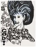 Stephen Tashjian, The Higher the Hair the Closer to God, c. 1993, Unique acrylic drawing, on wove paper