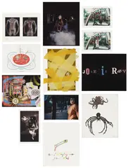 Various Artists, 1989: A Portfolio Honoring Artists Lost to AIDS, 2000, The complete set of 11 prints in colors, including four chromogenic prints, four digital prints (one double sided), one silver dye bleach print, one monotype and photo etching, and one etching and aquatint, on photo and wove papers, with full margins and the full sheets, with colophon, all loose (as issued), all contained in the original black paper-covered portfolio with text in white and green