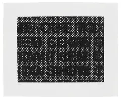 Glenn Ligon, Detail, 2014, Screenprint, on Coventry Rag paper, with full margins