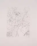 Elizabeth Peyton, Timothée/Elio (Call Me By Your Name), 2019, Etching, on hand-dyed pink wove paper, with full margins
