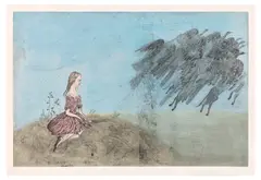 Kiki Smith, Come Away From Her (after Lewis Carroll) (W. 124), 2003, Monumental etching and aquatint with drypoint, sanding and hand-coloring in watercolor, on En Tout Cas paper, with full margins