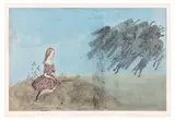 Kiki Smith, Come Away From Her (after Lewis Carroll) (W. 124), 2003, Monumental etching and aquatint with drypoint, sanding and hand-coloring in watercolor, on En Tout Cas paper, with full margins