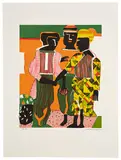 Romare Bearden, Conjunction (G. 85), 1979, Lithograph in colors, on wove paper, with full margins