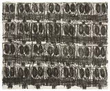 Rashid Johnson, Untitled (Anxious Crowd), 2018, Soft-ground etching, on Somerset Velvet paper, the full sheet