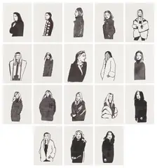 Odes (S. 561-578) by Alex Katz, 2015, The complete portfolio comprising two sets of 18 inkjet prints, one set on Kozo Thick White paper and one set on Canson , sold Jun 2025