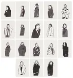 Alex Katz, Odes (S. 561-578), 2015, The complete portfolio comprising two sets of 18 inkjet prints, one set on Kozo Thick White paper and one set on Canson Rives BFK paper, with full margins, all loose (as issued), with one set of poems by Vincent Katz and justification, all contained in the original white paper-covered box with gold embossed title