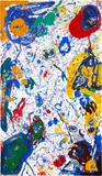 Sam Francis, Meteorite (SFS-290) (G. 1297, L. S17), 1986, Monumental screenprint in colors, on Arches Cover paper, the full sheet