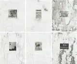 Mark Bradford, Untitled, 2012, The complete set of six etchings and photogravure, with Chine collé to Rives BFK paper, the full sheets