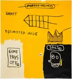 Jean-Michel Basquiat, Rome Pays Off, from Portfolio II, 1984/2004, Screenprint in colors, on Saunders Hot Press watercolor paper, the full sheet