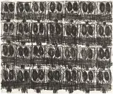 Rashid Johnson, Untitled (Anxious Crowd), 2018, Etching, on Somerset Velvet paper, the full sheet