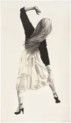 Robert Longo, Anne, from Men in the Cities, 1985, Lithograph, on wove paper, with full margins