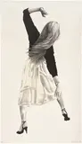 Robert Longo, Anne, from Men in the Cities, 1985, Lithograph, on wove paper, with full margins