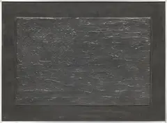 Jasper Johns, Flag, from Lead Reliefs (G. 131, U.L.A.E. 74), 1969, Lead relief with polystyrene and wood backing, contained in the original welded aluminum frame