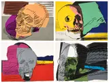 Andy Warhol, Skulls (F. & S. 157-160), 1976, The complete set of four screenprints in colors, on Strathmore Bristol paper, the full sheets