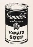 Andy Warhol, Campbell's Soup Can (Tomato) [Retrospective Series] (see F. & S. IIIA.5), circa 1978, Unique screenprint, on Curtis Rag paper, with uneven margins